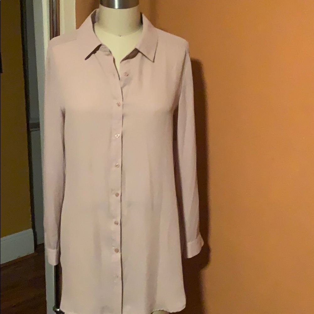 Nude Como Vintage High Low Blouse ❤️